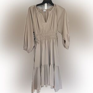 Calvin Klein V-Neck tiered dress